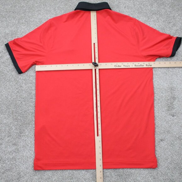 USAG You Suck at Golf Polo Shirt Mens Medium Red Short Sleeve Stretch Pullover - Picture 10 of 12